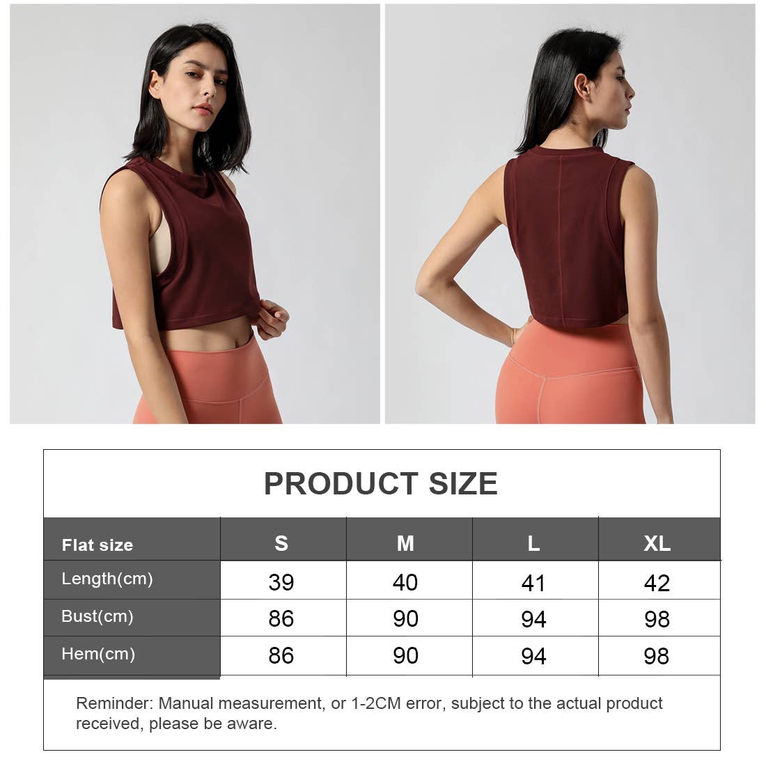 Women Fitness Yoga Loose Elastic Sport Tank Top: Gray / S