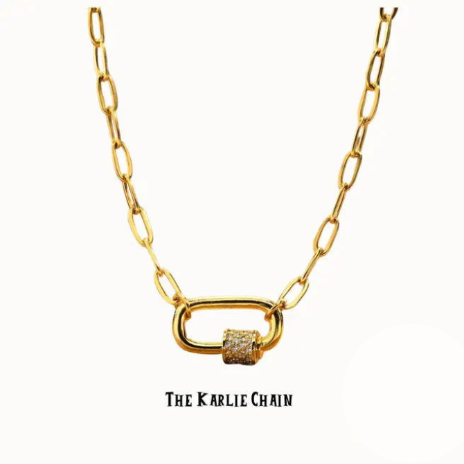 Karlie Lock Necklace ~ Deep South Originals: 18in. + 2in. ext.