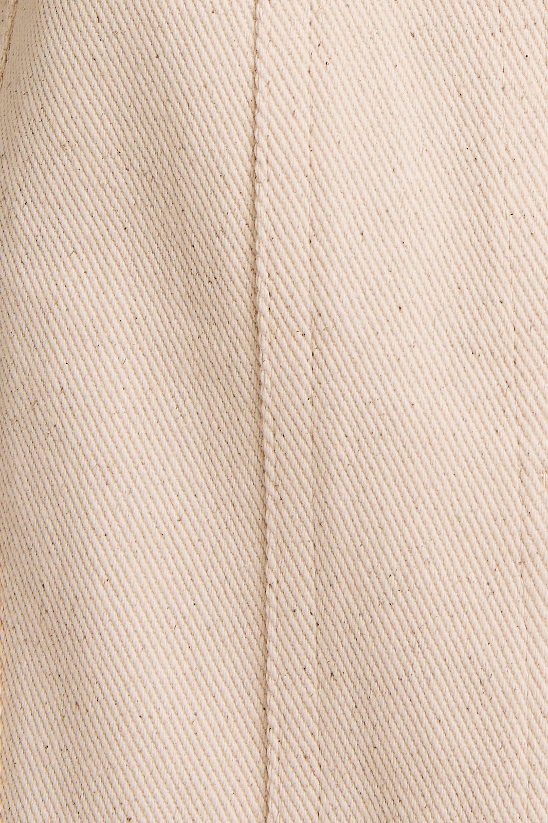 SLEEVELESS DENIM SHIRT DRESS: CREAM / L