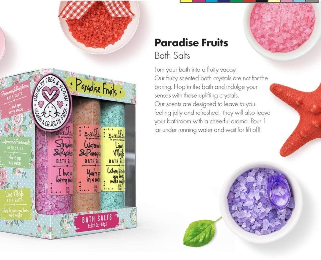 MIni Travel Size Bath Salts | Gift: Strawberry & Raspberry