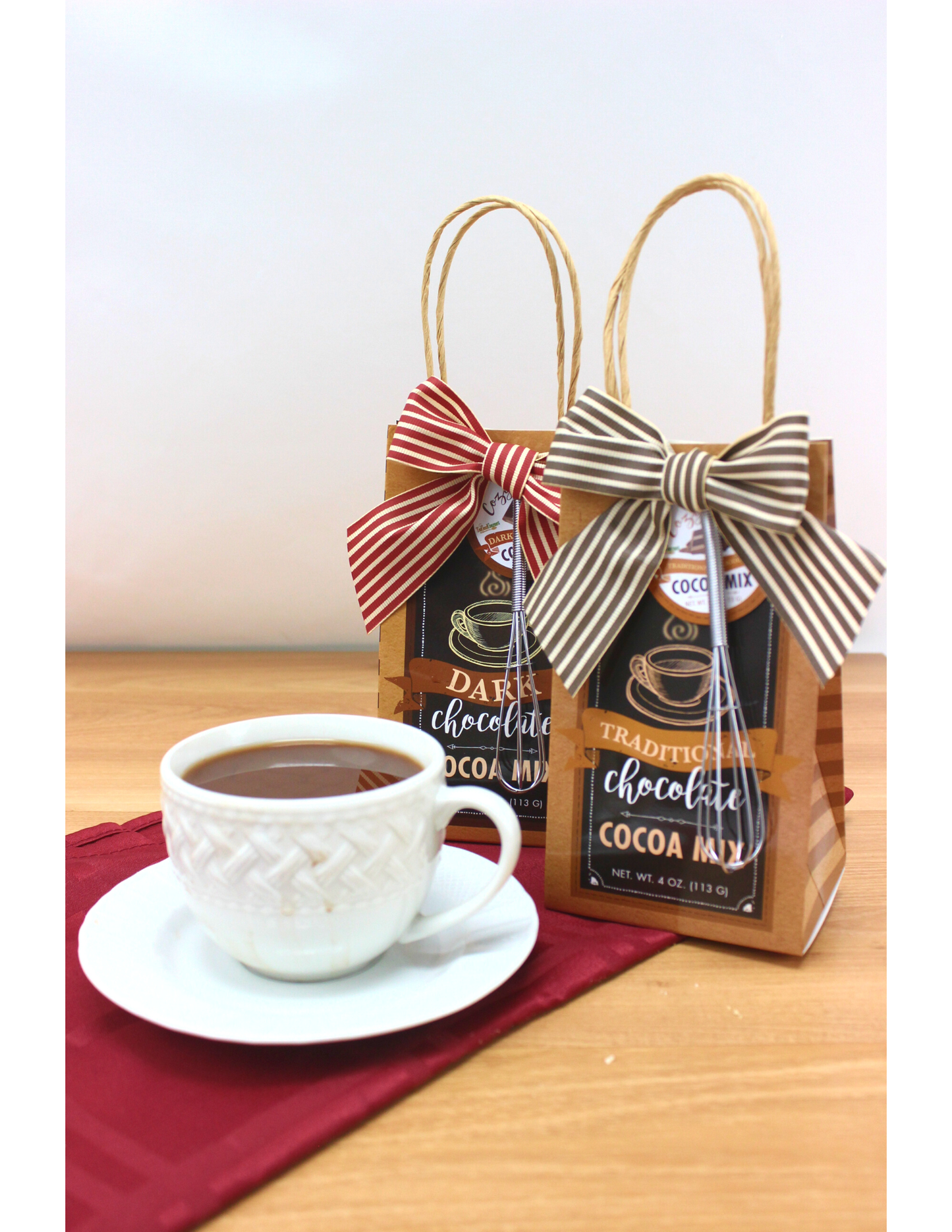 Warm Winter Cocoas - Pumpkin, Double Chocolate, Traditional: Dark Chocolate