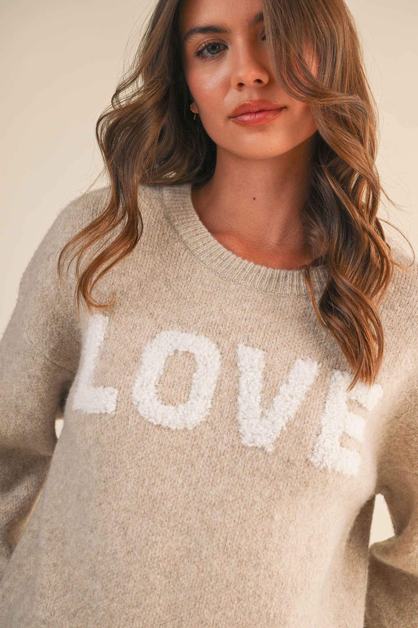 IT4433 LOVE COZY SOFT SWEATER TOP: SAGE / M