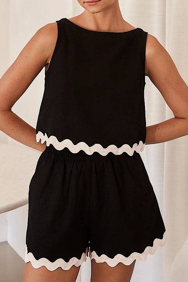 2-pc Shorts Set: Pink / S