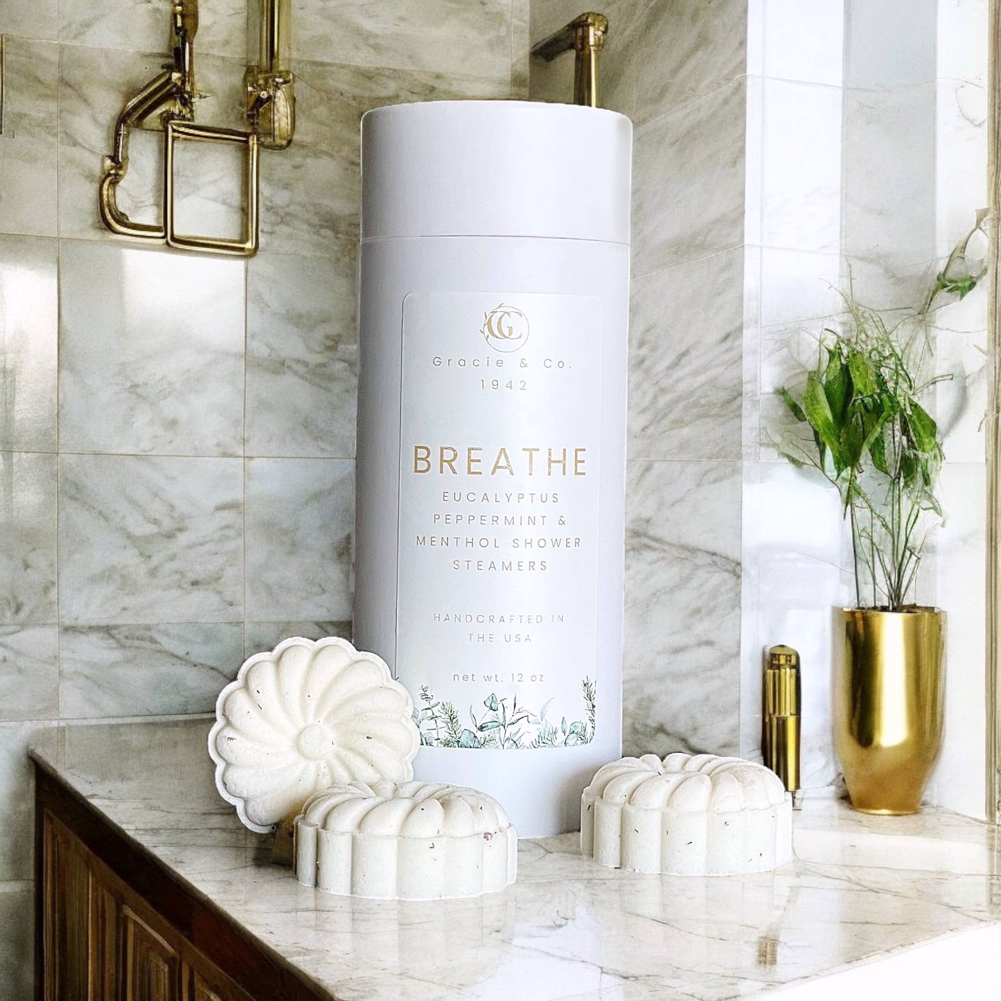 Organic Botanical Aromatherapy Shower Steamers : WAKE UP (ORANGE PATCHOULI)