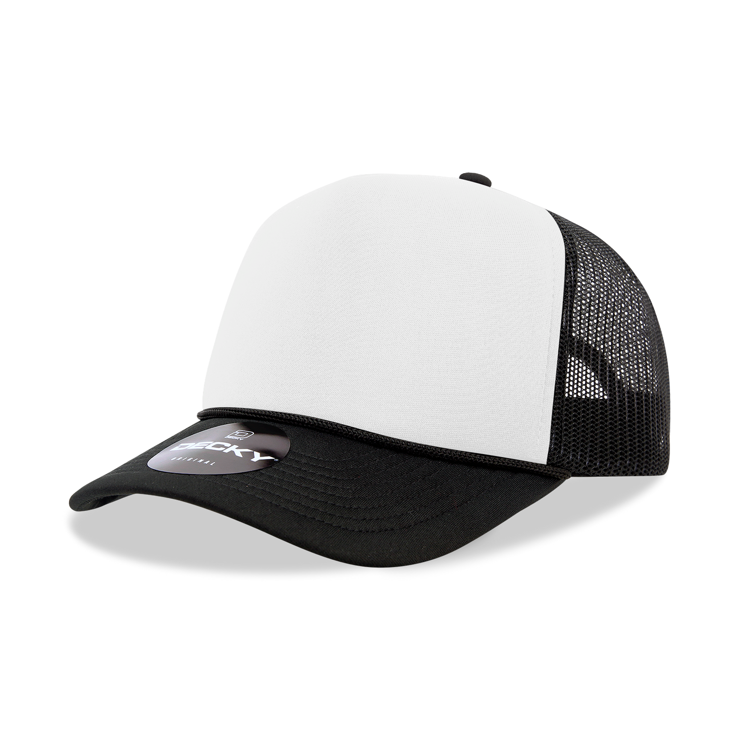 Decky 6025 - Mid Profile, 5 Panel Foam Trucker Hat - 6025: Navy