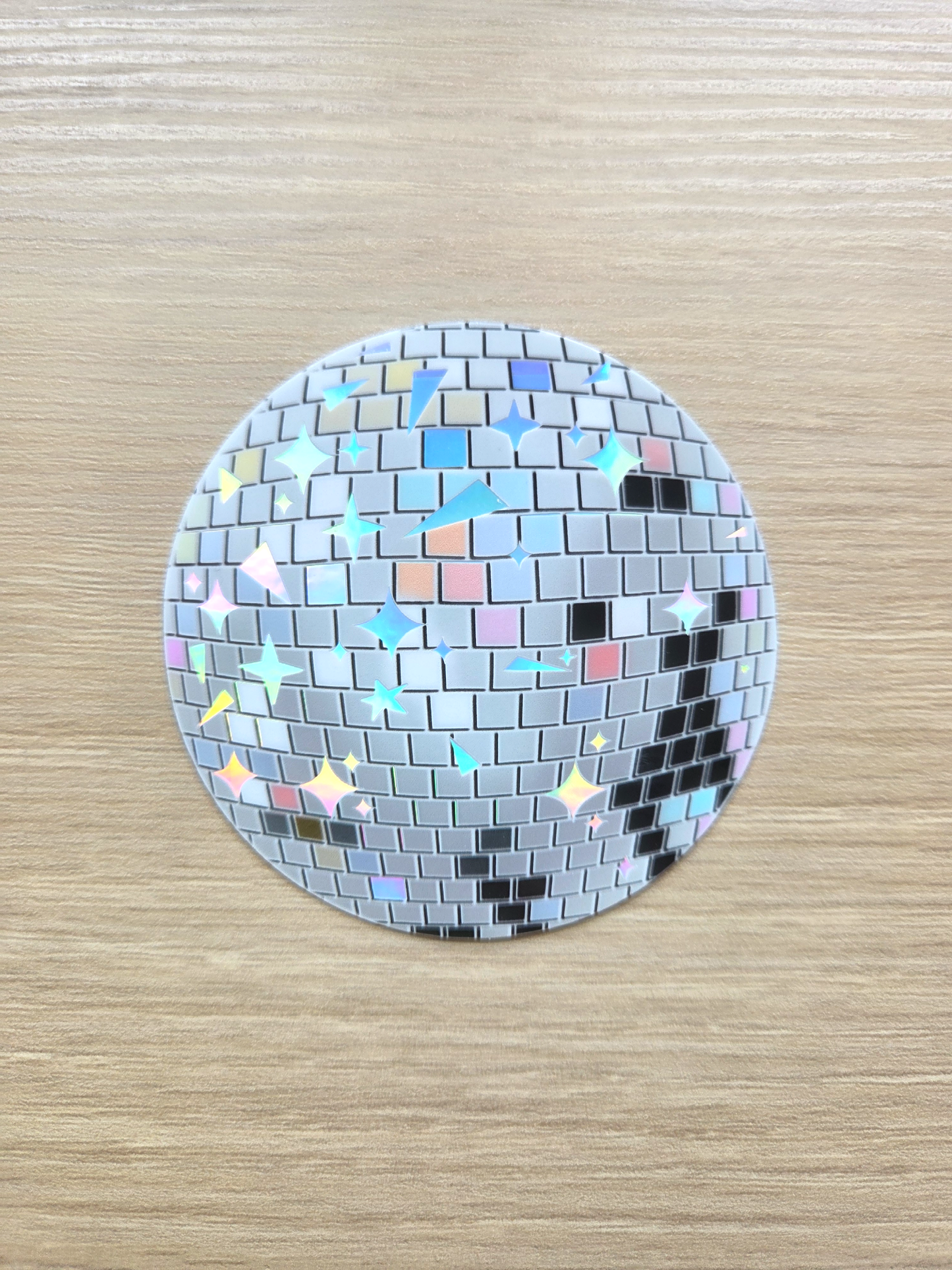 Holographic Disco Ball Sticker (3 x 3 in)
