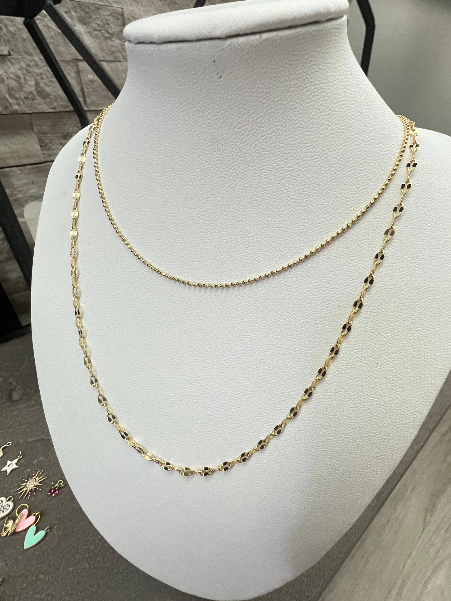 Charm Bar Necklaces: Paper Clip