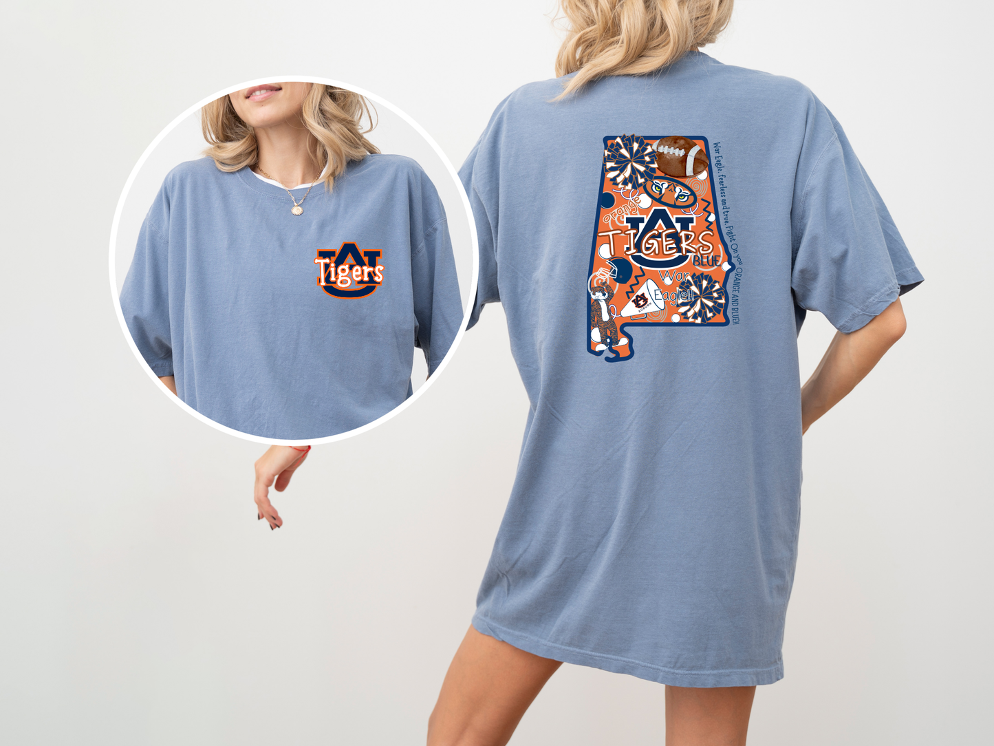 AU Tigers Drawn State : Grey / XLarge