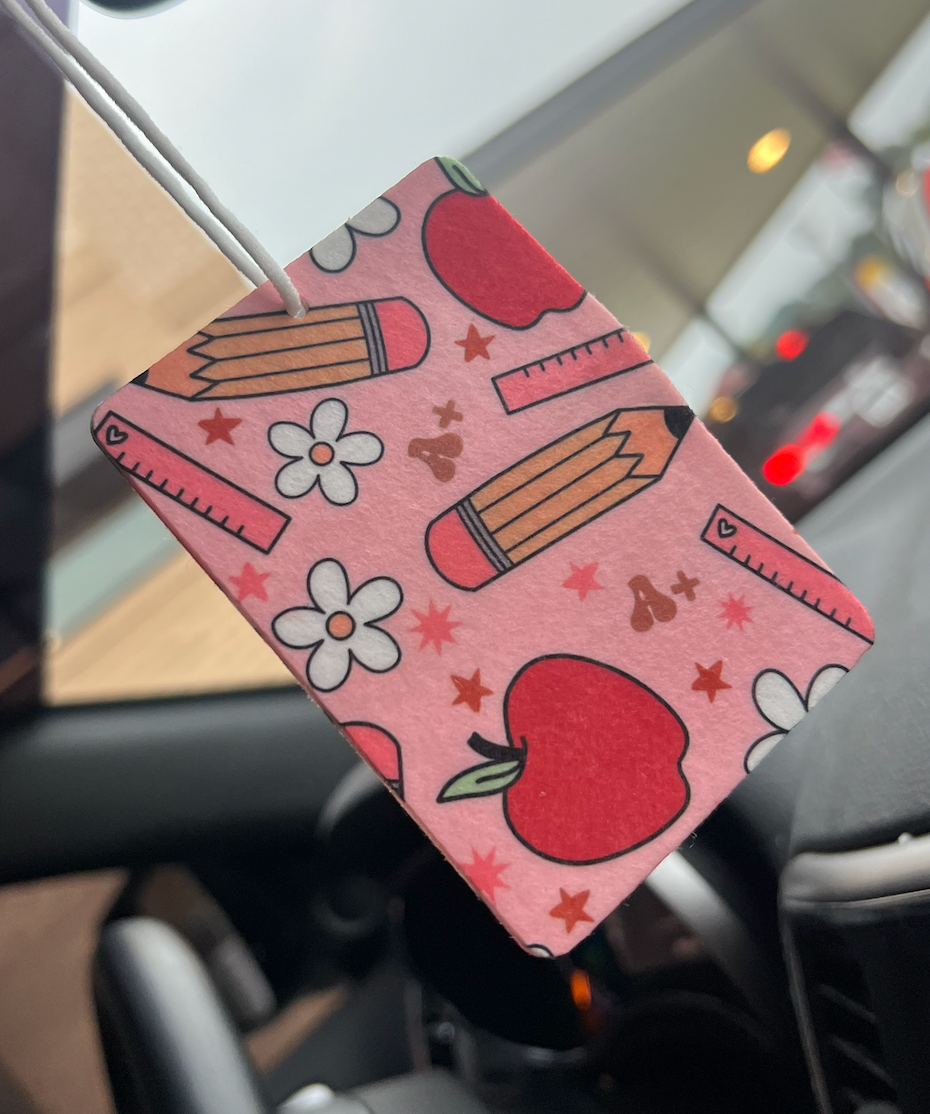 Teacher Apple Pencil Air Freshener: Butt Naked