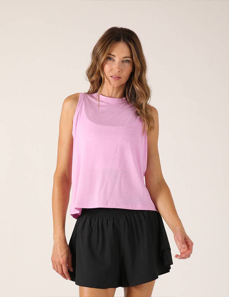 Minimalist Muscle Tank: Wild Orchid: Wild Orchid / M