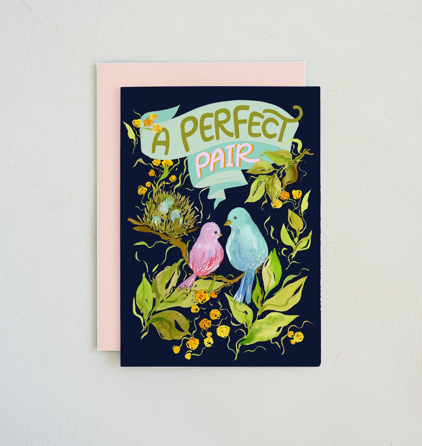Lovebirds Card – Wedding, Anniversary or Valentine's Day
