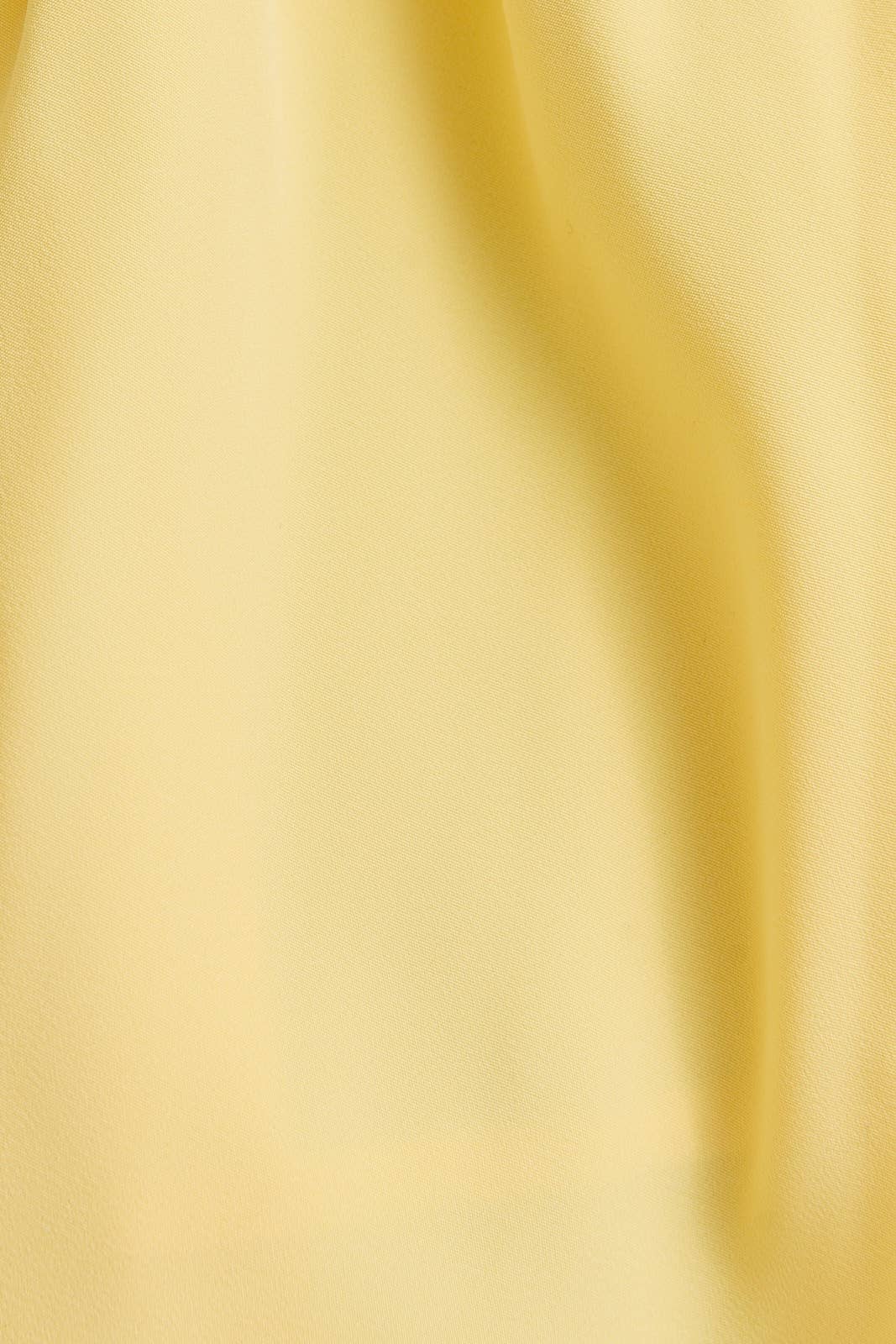 RUFFLE SLEEVE OPEN BACK BABY DOLL MINI DRESS: LT YELLOW / M