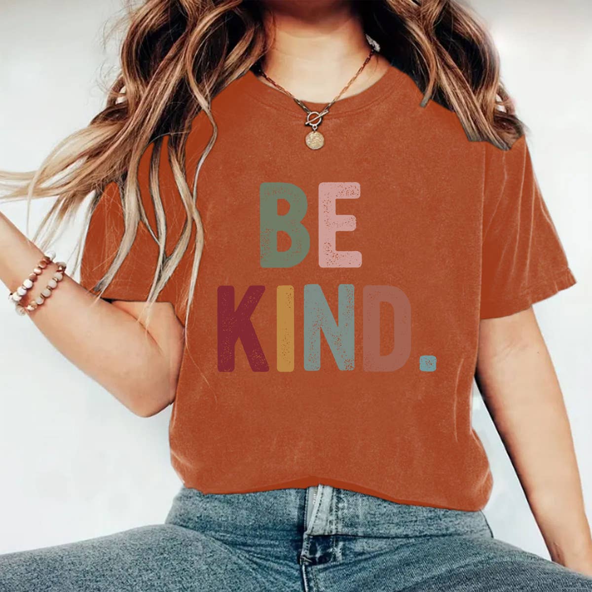 Be Kind Graphic short sleeve t-shirt: Berry / XL