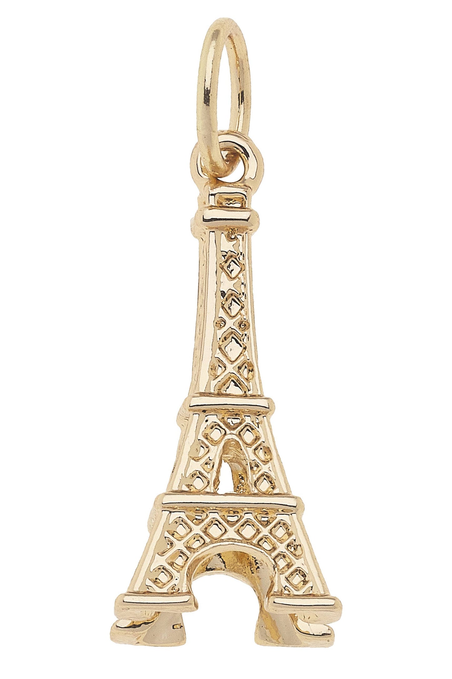 Eiffel Tower Charm in Shiny Gold