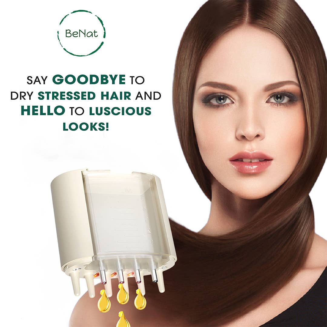 Electric Oil Applicator and Vibration Scalp Massager 2 in 1.
