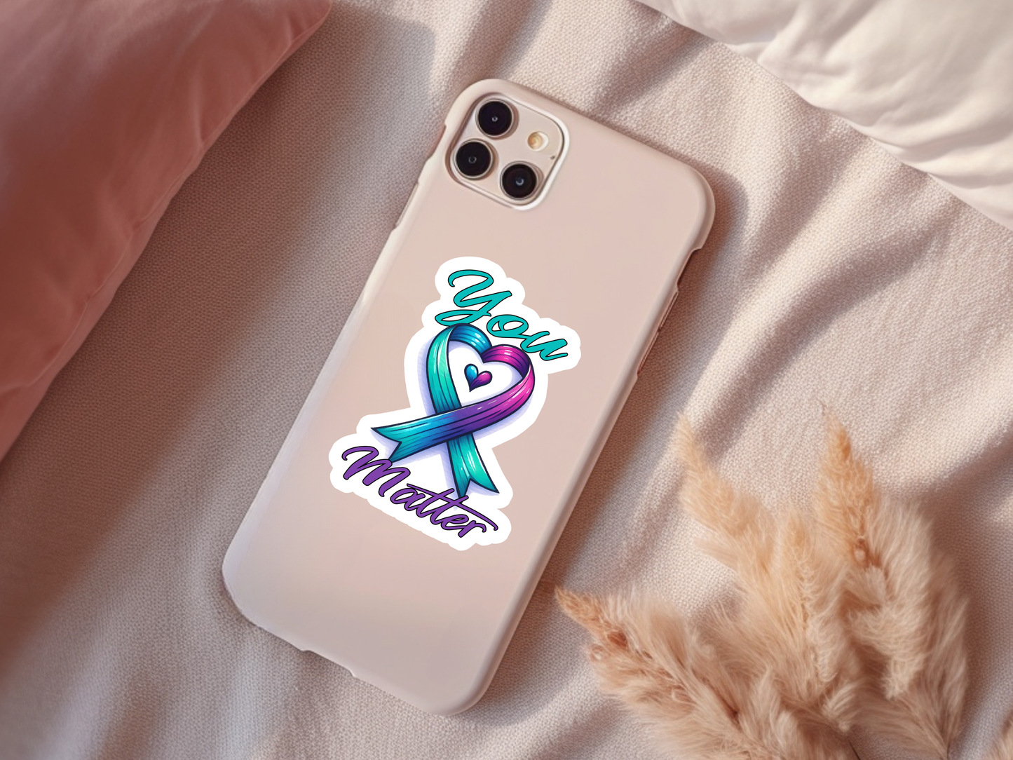 You Matter Suicide Awareness Ribbon Sticker