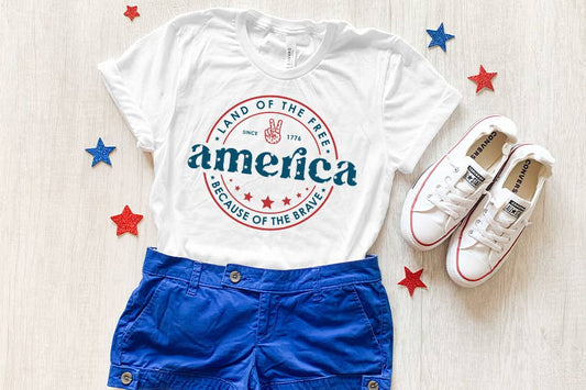 Land Of The Free Graphic Tee: S