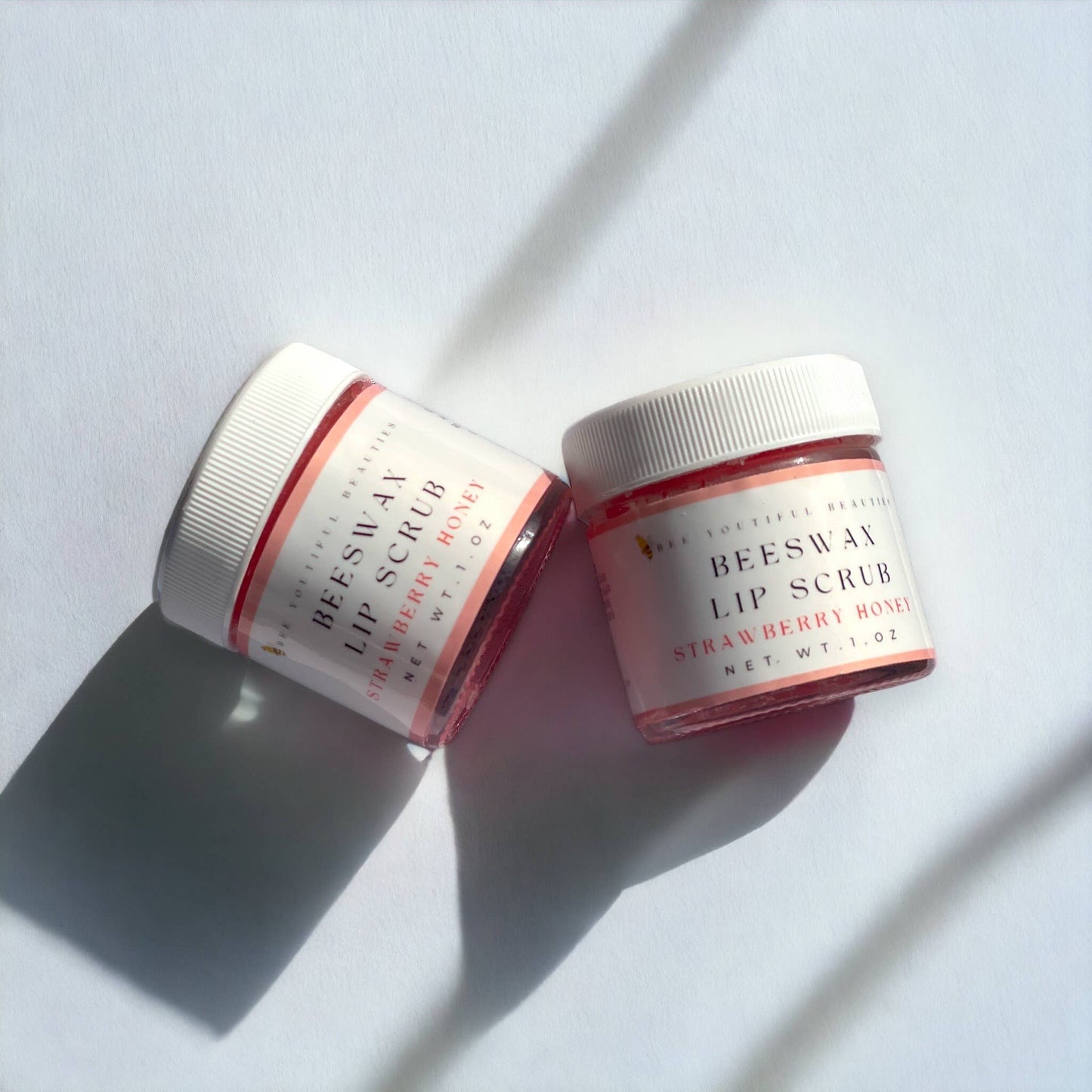 Beeswax Honey Lip Scrub: Strawberry / .15 ounce tube