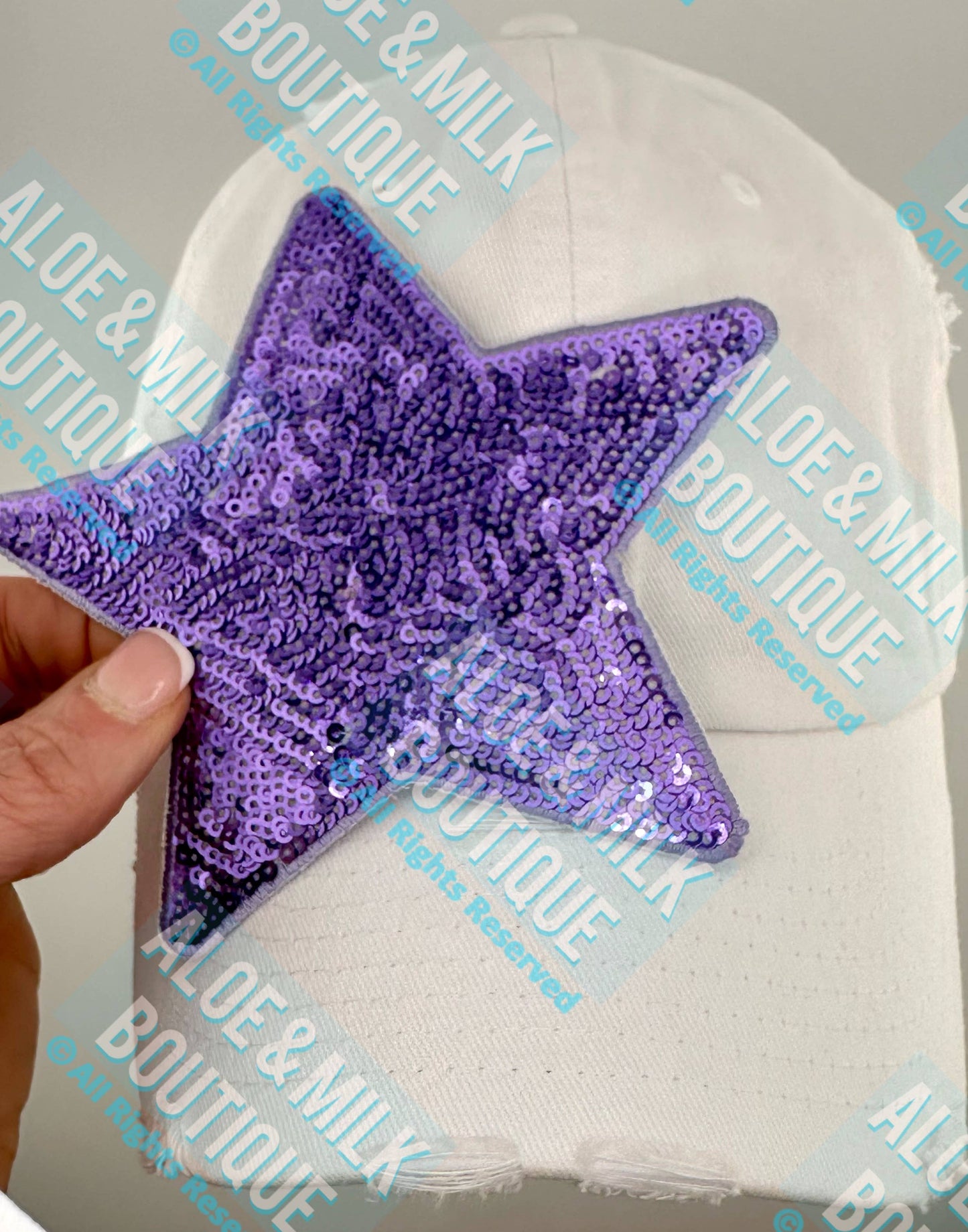 New Sequin Star Large, sequin star patch, cheer patch: Red