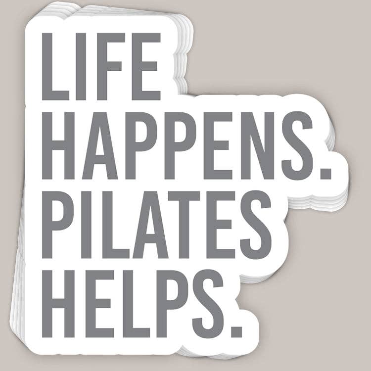 Life Happens Pilates Helps Decal: One Size