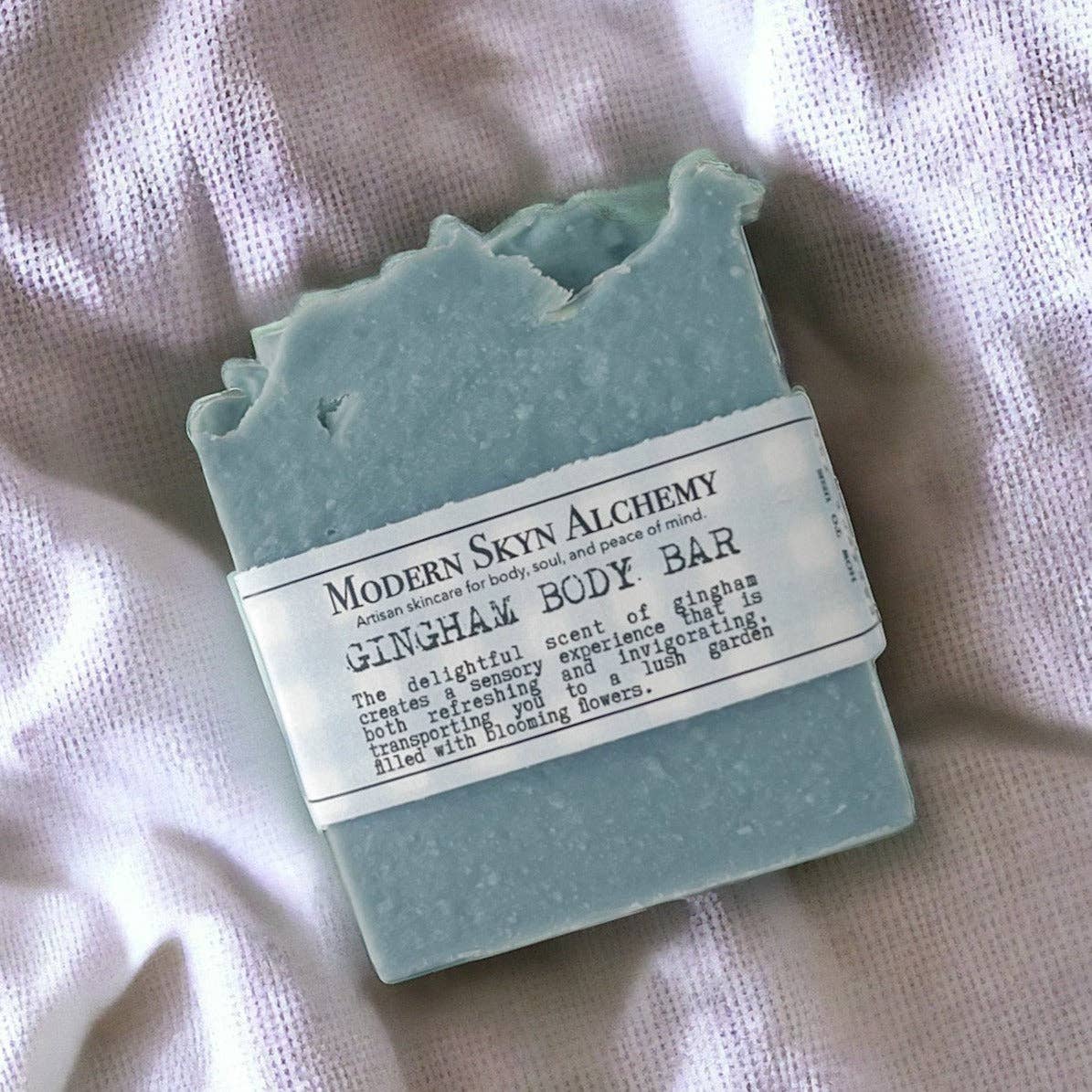 Gingham Loofah Soap Body Bar