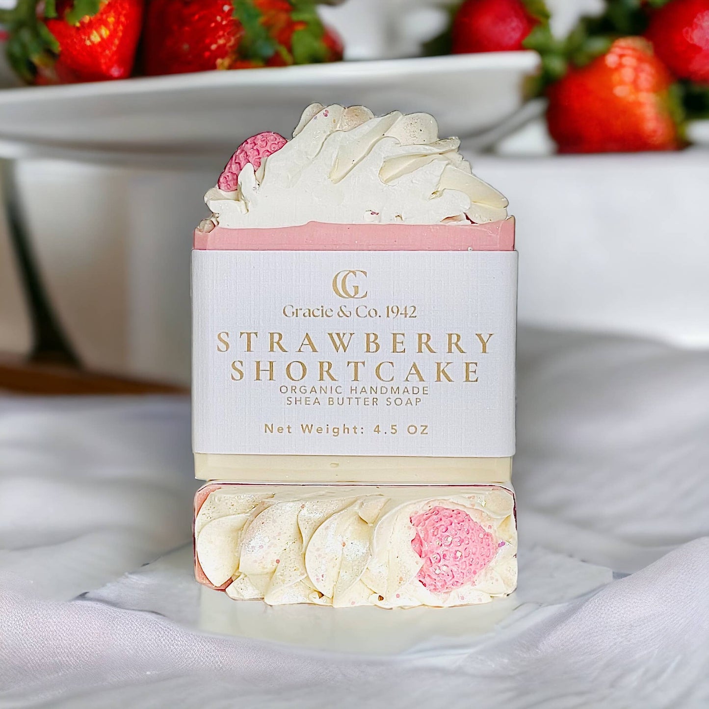 Strawberry Shortcake Shea Butter Soap bar