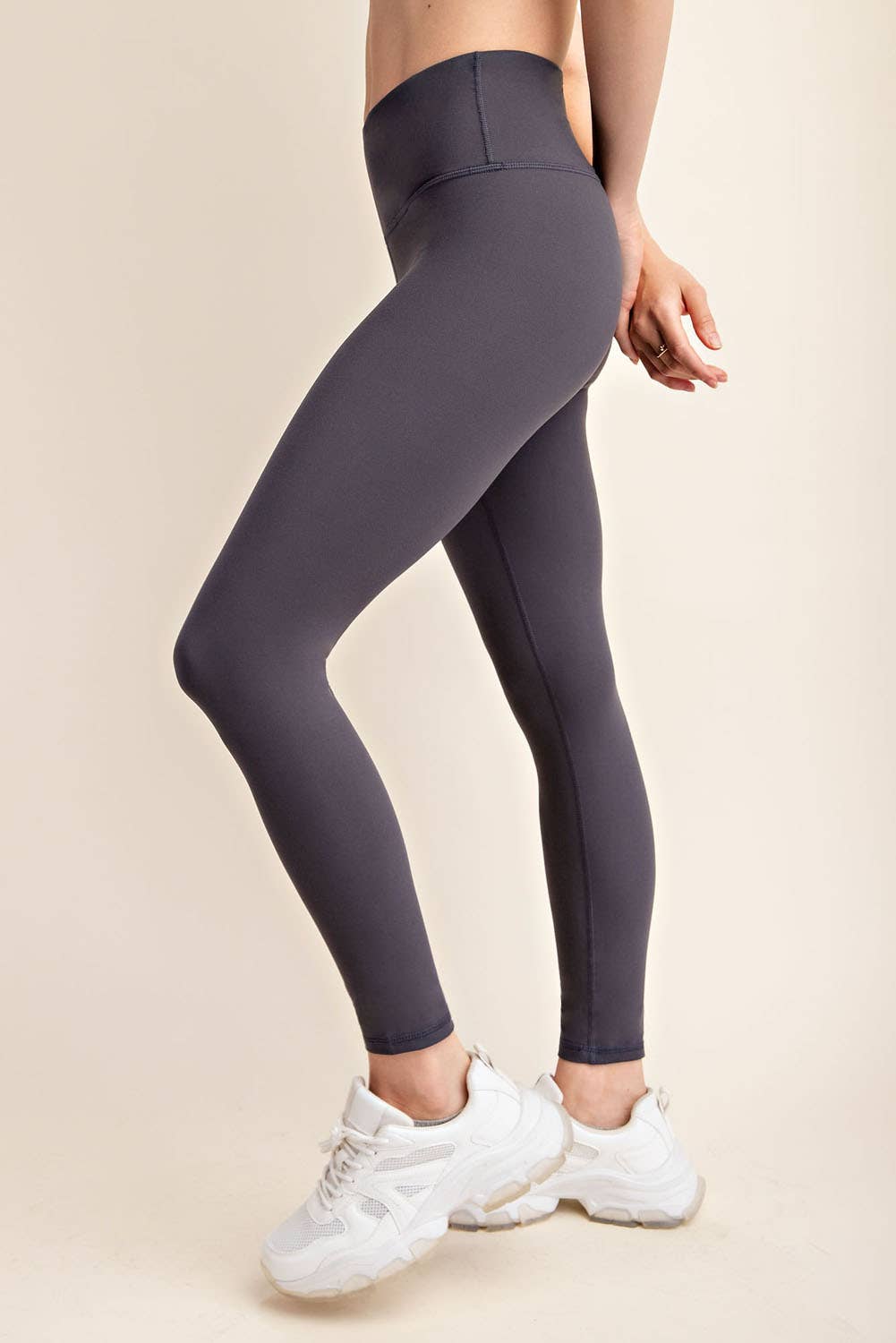 BUTTER SOFT BASIC FULL LENGTH LEGGINGS: Black / S-M-L(2-2-2)