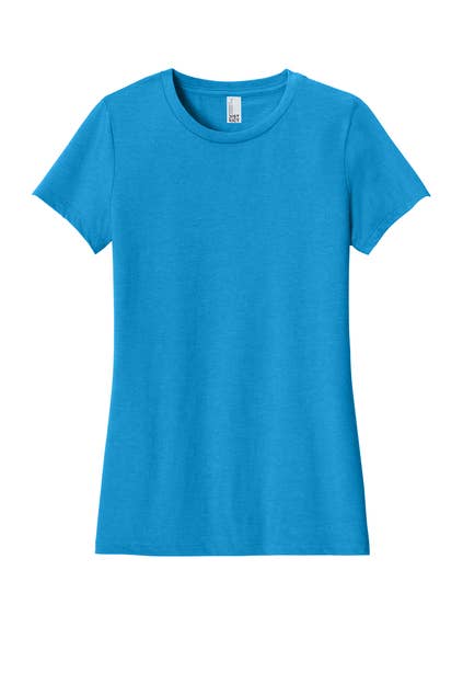 District® Women’s Perfect Blend® CVC Tee: Heathered Navy / L