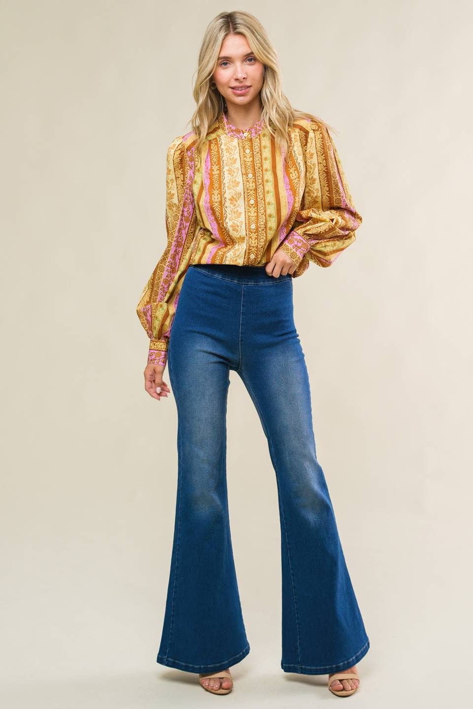 A washed denim - IP8594: MEDIUM INDIGO / Contemporary / L