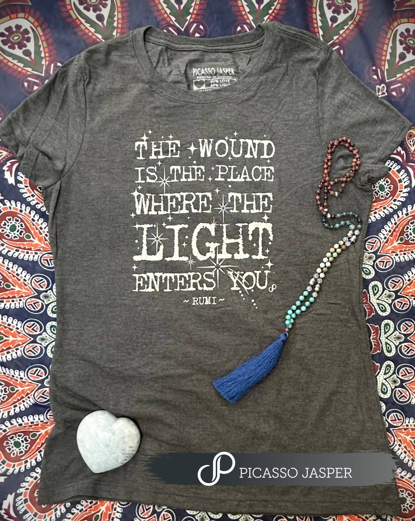 The Wound is the Place Where the Light Enters, Retro Tee: Med