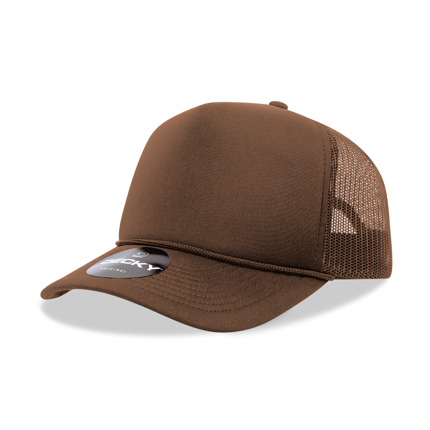 Decky 6025 - Mid Profile, 5 Panel Foam Trucker Hat - 6025: Charcoal