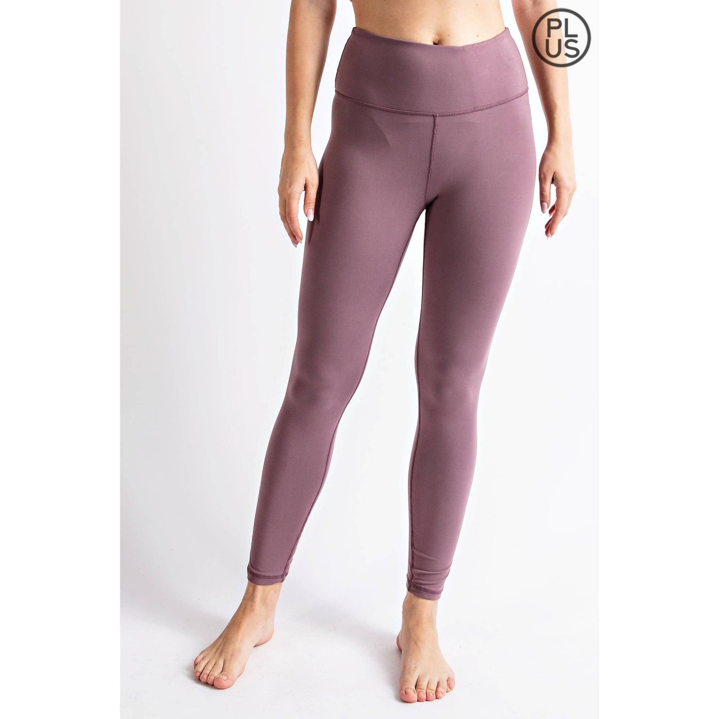 PLUS SIZE BUTTER SOFT BASIC FULL LENGTH LEGGINGS: Black / 2X