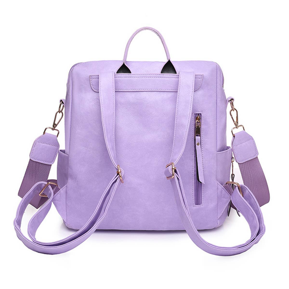 LEATHERL BACKPACKS LARGE CAPACITY CROSSBODY BAGS_CWAB0754: Purple / OS