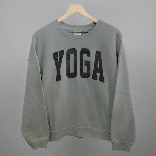 Yoga Arch: Smoke / XL / Oversized Boxy Crew