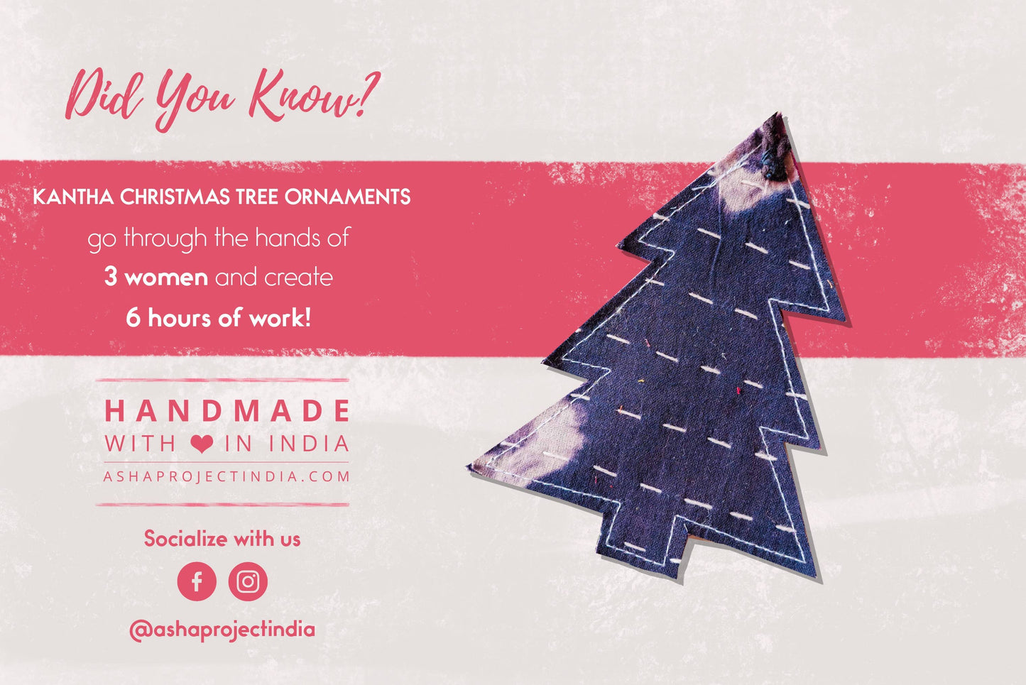 Kantha Christmas Ornaments | Tree
