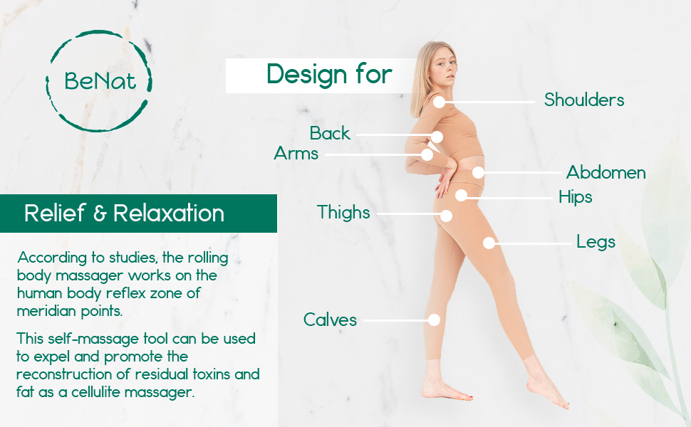 Rolling Body Massager: White
