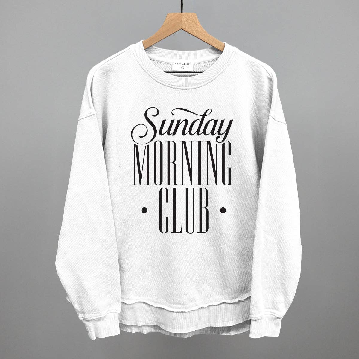 Sunday Morning Club: Bone / XL / Oversized Boxy Crew