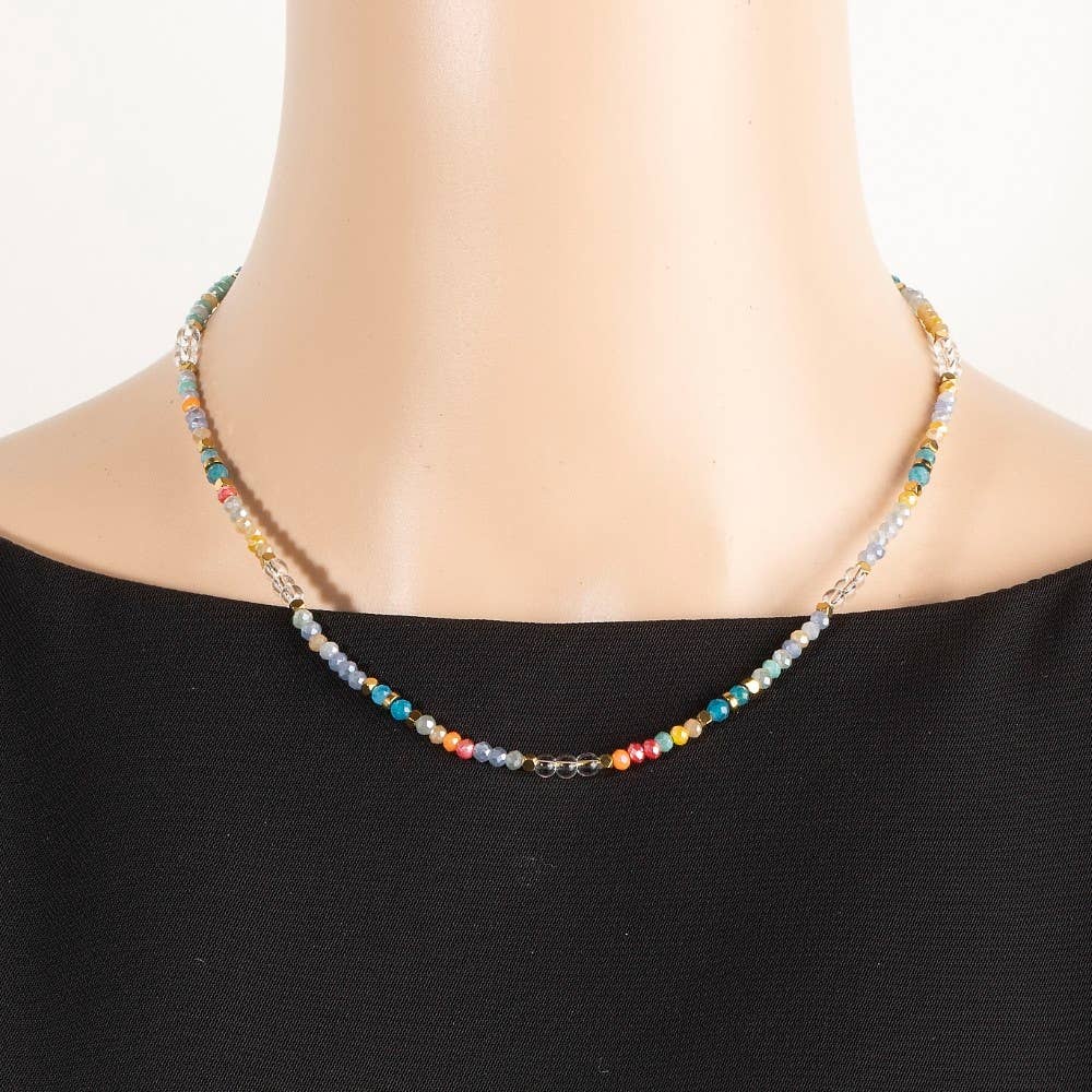 Multi Color Beaded Necklace: MU