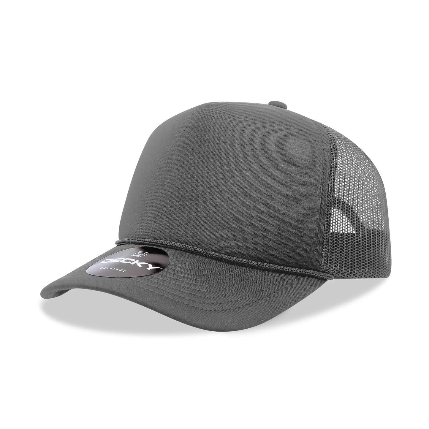 Decky 6025 - Mid Profile, 5 Panel Foam Trucker Hat - 6025: Pink