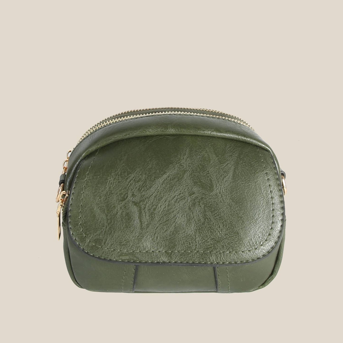 Leather Flap Crossbody Bag: BS