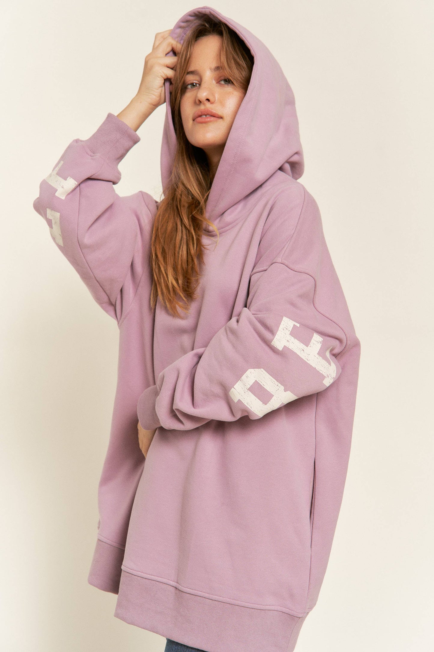 BE YOURSELF HOODIE SWEATER - JJT6145: ASH BLACK / S/M