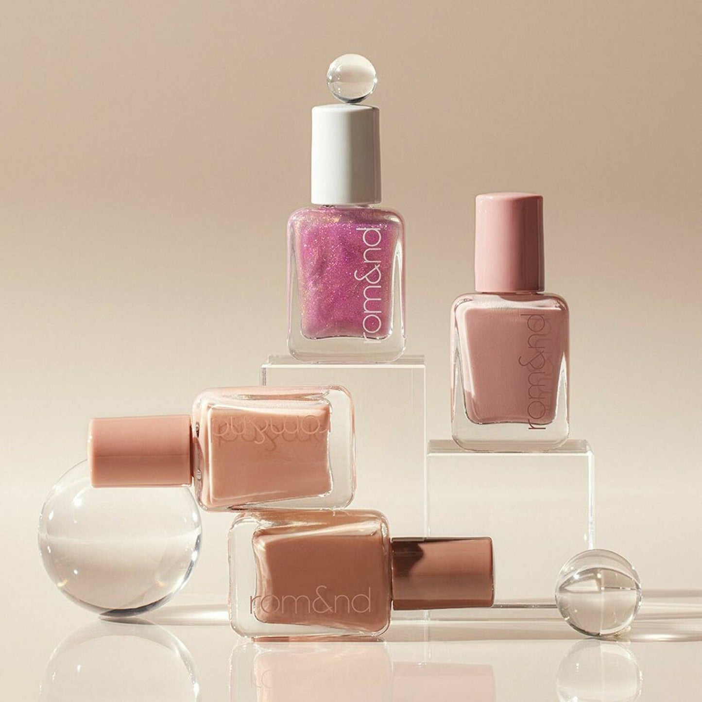ROM&ND Mood Pebble Quick Dry Nail Polish Nude: 21 Melting Caramel