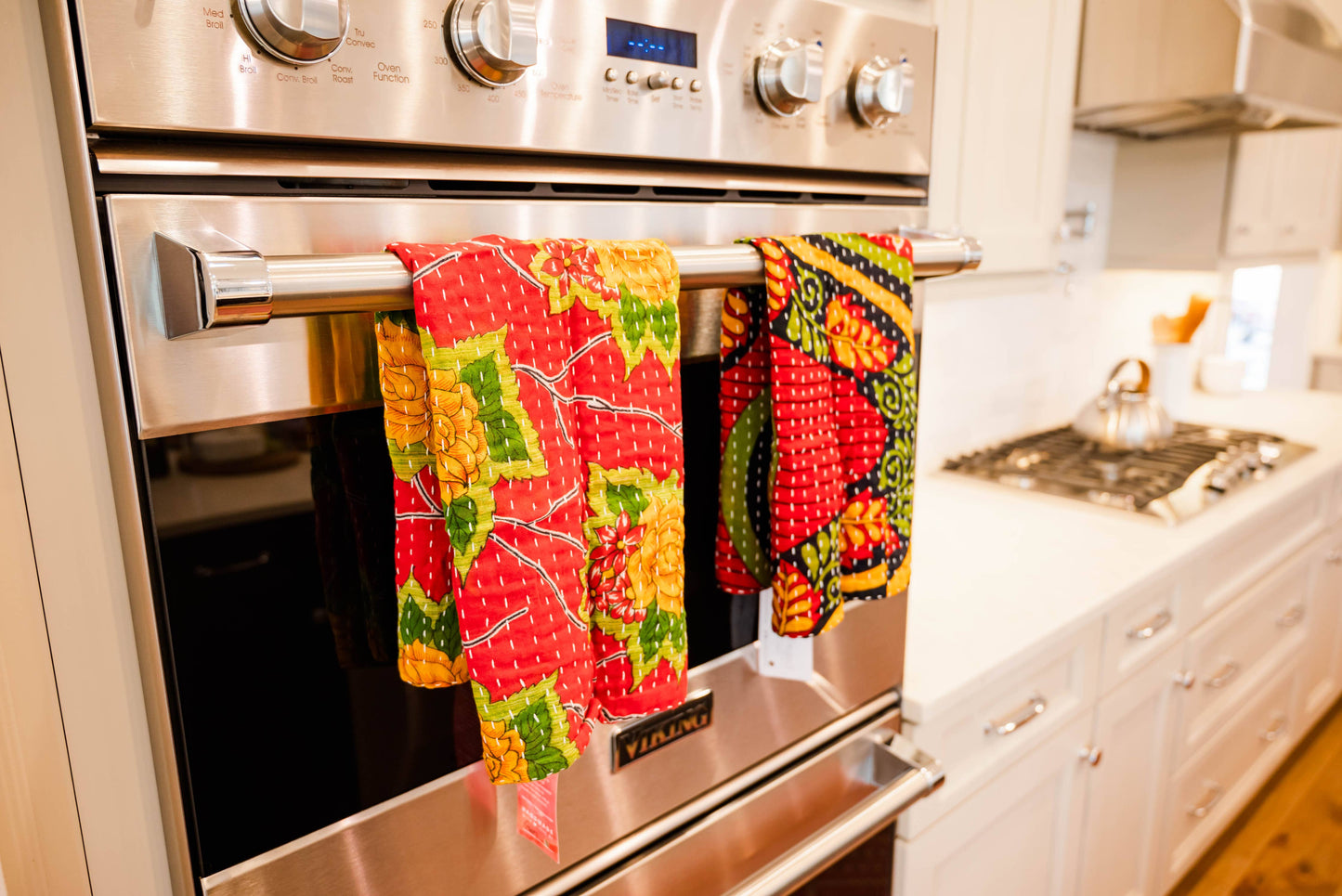 Kantha Kitchen Towel | Christmas