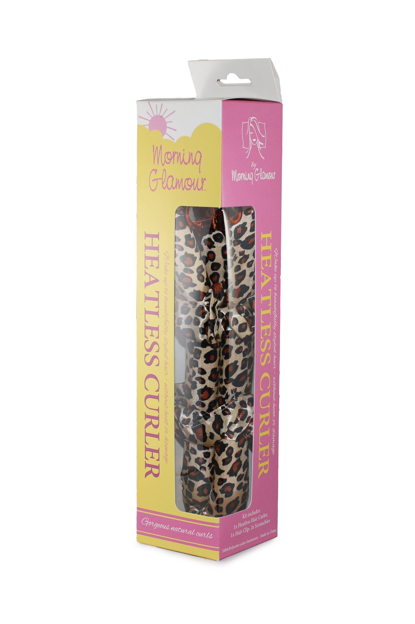 Heatless Satin Curler Set-effortless curls, no heat damage: BLACK