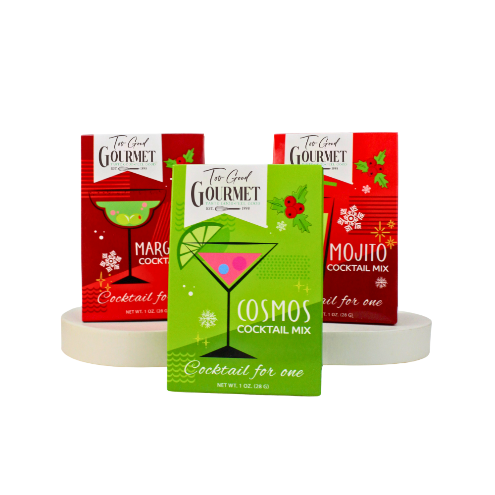 Holiday Cocktail Mixes - Great for Stocking Stuffers: Case pack of 18 - 6 of each