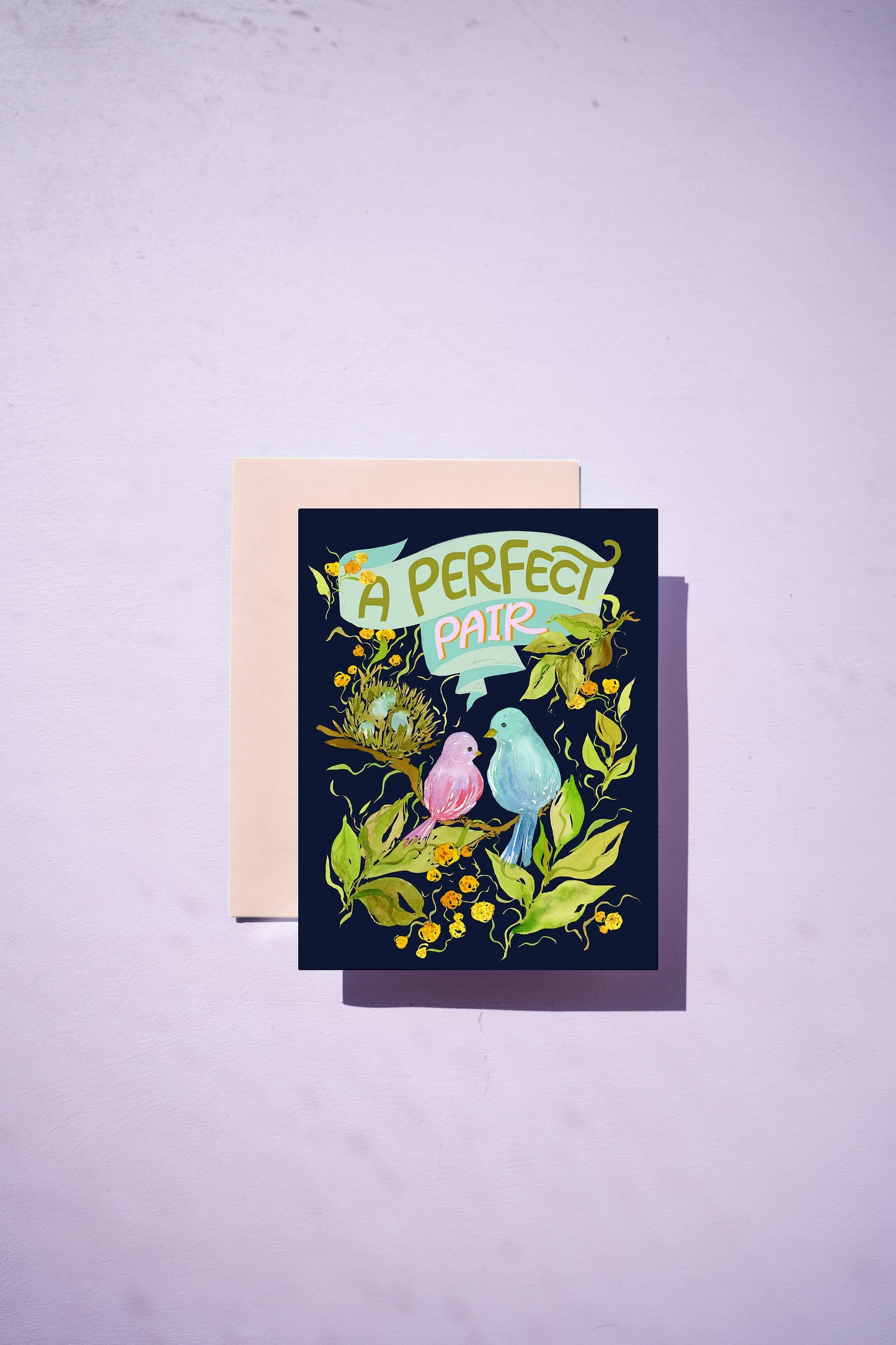 Lovebirds Card – Wedding, Anniversary or Valentine's Day