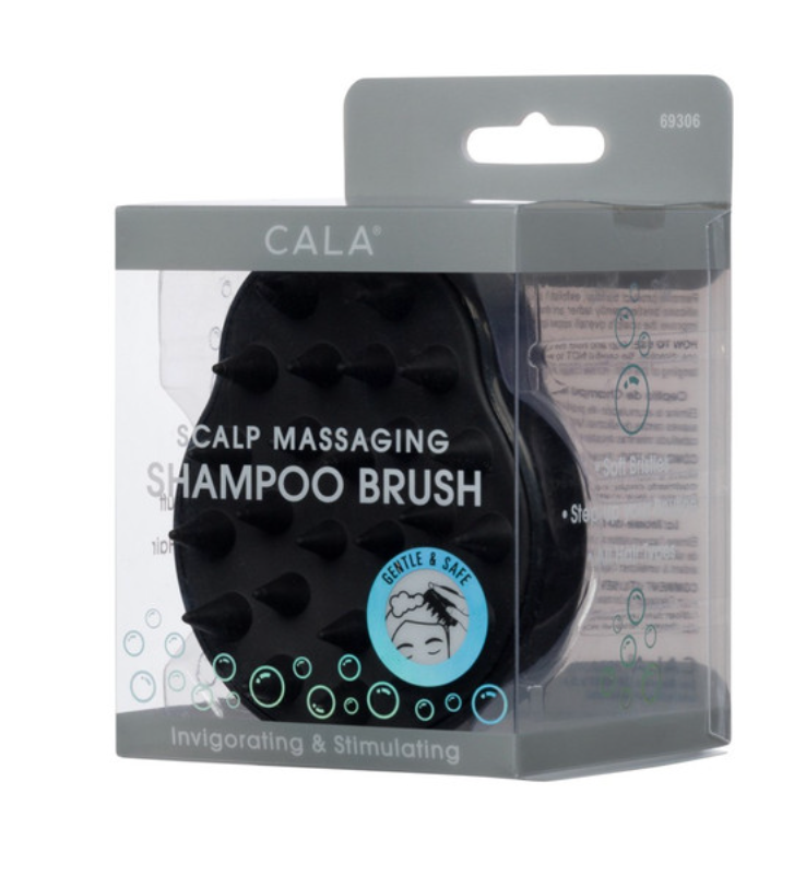 CALA Scalp Massaging Shampoo Shower Hair Brush: Mint