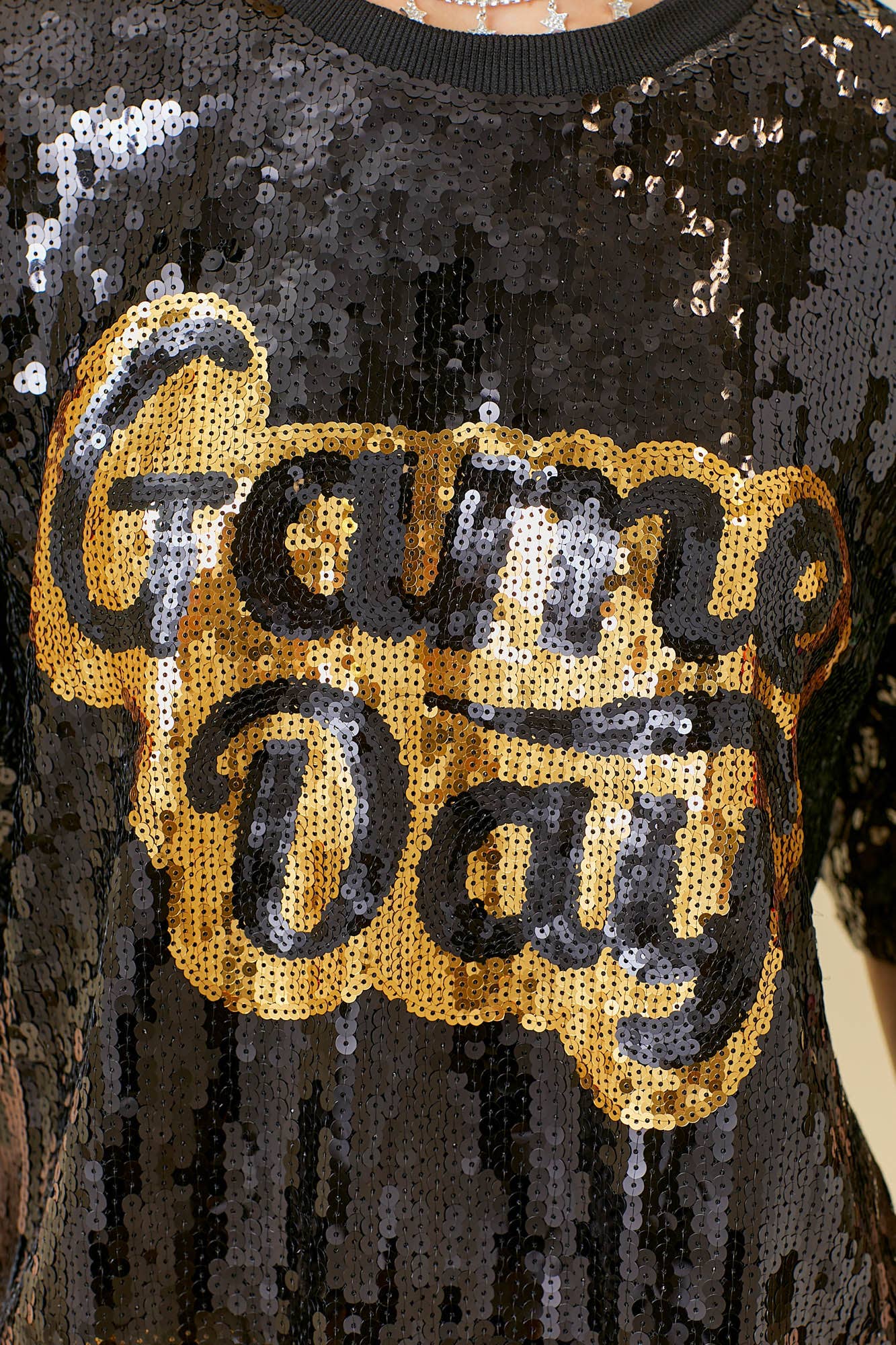 Game Day Sequin Top: Red / S