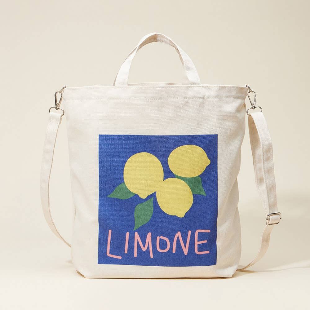Limone Printed Top Handle Canvas Bag / Crossbody Bag
: Cherry