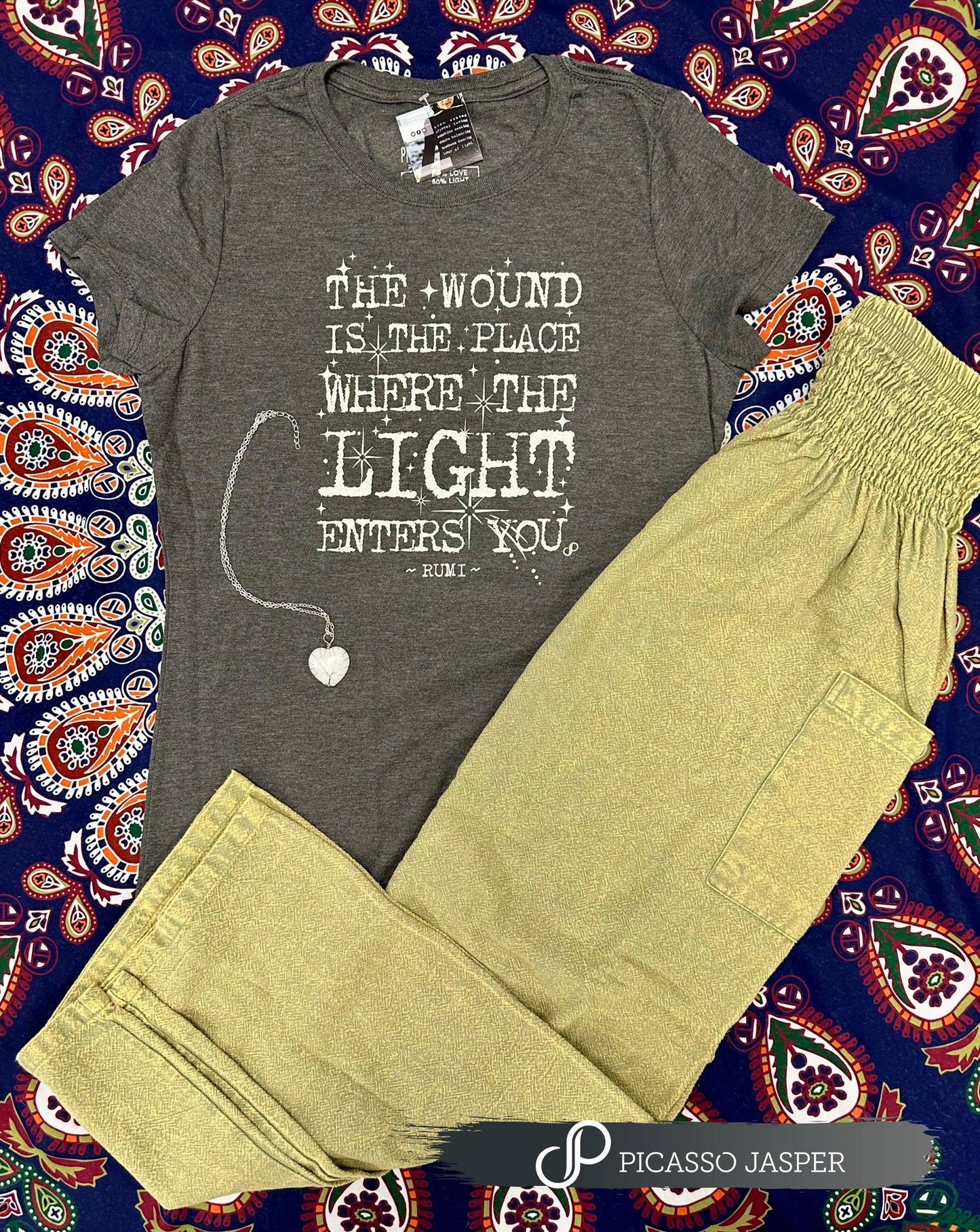 The Wound is the Place Where the Light Enters, Retro Tee: Med